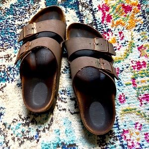 Birkenstock Arizona Mocha 2-strap, sz 38